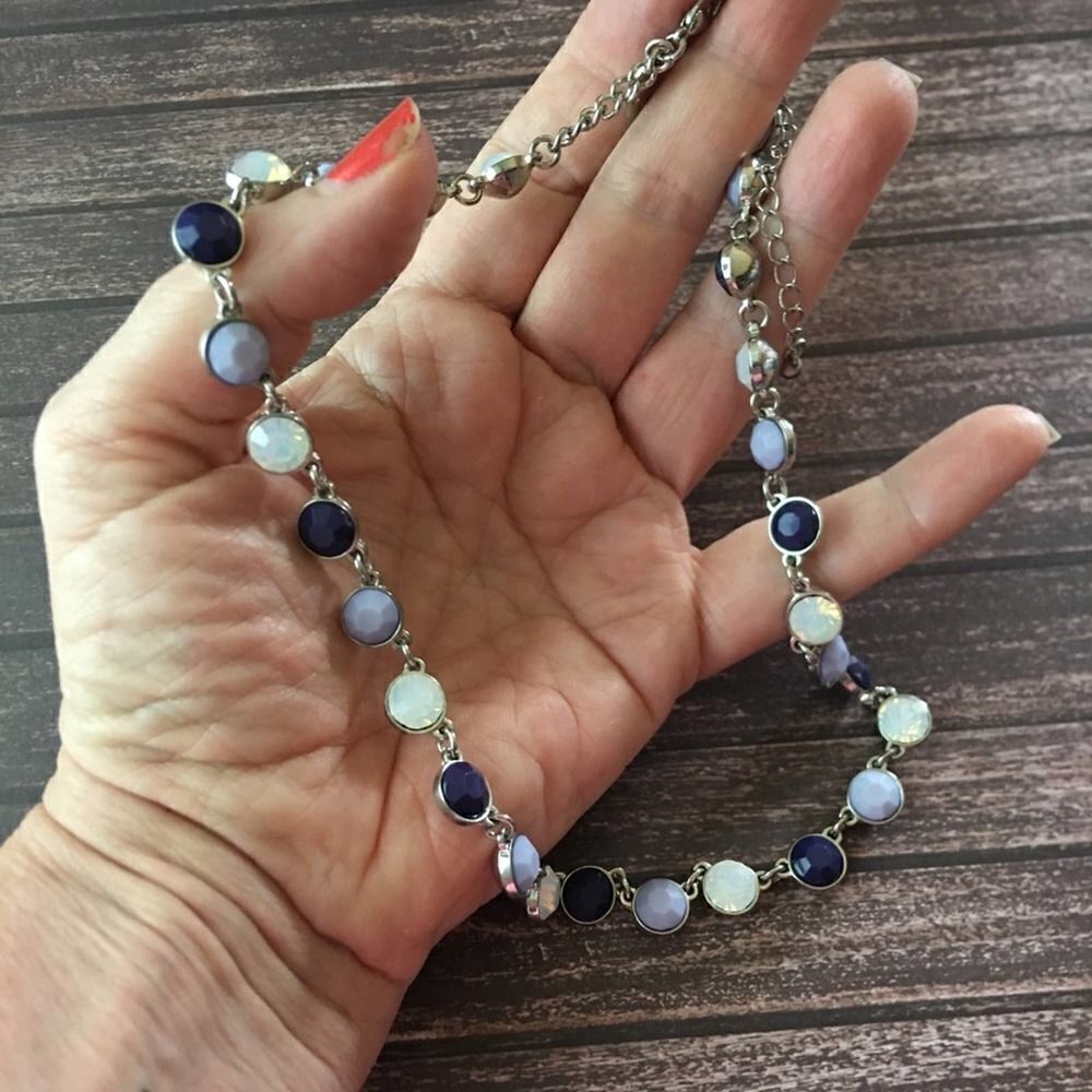 C. Wondersilver-Tone Multi Rhinestonenecklace - image 7